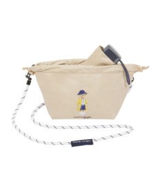 MOONBAT 【遮光率100％/UV100％/遮熱】POLO RALPH LAUREN(ポロ ラルフローレン)BEAR ポロベア ポーチ入り 無地 5段折りたたみ傘 晴雨兼用日傘