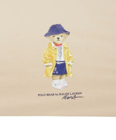 MOONBAT 【遮光率100％/UV100％/遮熱】POLO RALPH LAUREN(ポロ ラルフローレン)BEAR ポロベア ポーチ入り 無地 5段折りたたみ傘 晴雨兼用日傘