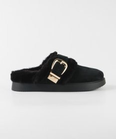 STEVE MADDEN COZY-UP ファーバックルサボ