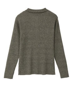 CRAFT STANDARD BOUTIQUE ミックスカラーポロ襟ニットカーディガン