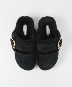 STEVE MADDEN COZY-UP ファーバックルサボ