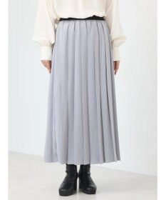 earth music&ecology サテンプリーツスカート