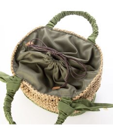 UNBILLION カシュカシュ cachecache / 下がりリボン切替編みトート