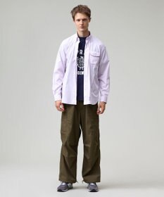 J.PRESS MEN 【J.PRESS ORIGINALS】【UNISEX】Cotton Broad Cloth B.D. Shirt / Baggy-Fit