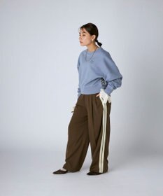 OP／FILA 【Kappa】ショート丈 ドロップショルダー 裏毛スウェット