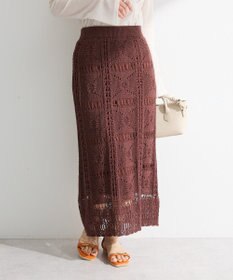 Green Parks クロシェニットスカート