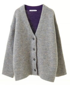 AMERICAN HOLIC ブークレＷフェイスＶネックニットカーディガン