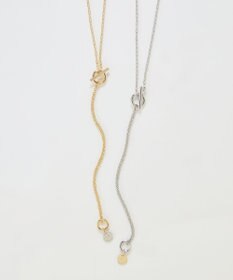 Phoebe 【金属アレルギー対応】ミニマルチェーンロングコインネックレス　ゴールド　ニッケルフリー