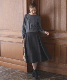 組曲 【WEB一部店舗限定】ウールジョーゼット フレアスカート