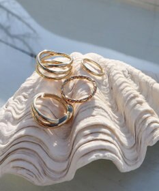 Tiaclasse 【4点セット】クロスデザインリング　アソートセット