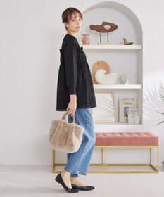 Tiaclasse ポンチ×ジャガードドッキングチュニック