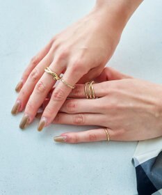 Tiaclasse 【4点セット】クロスデザインリング　アソートセット