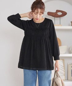 Tiaclasse ポンチ×ジャガードドッキングチュニック