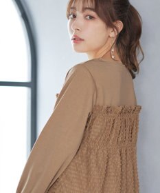 Tiaclasse ポンチ×ジャガードドッキングチュニック