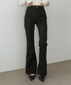 WEGO 【美脚パンツ】ストレッチフレアデニムパンツ