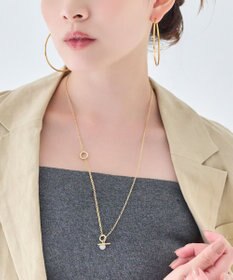 Phoebe 【金属アレルギー対応】ミニマルチェーンロングコインネックレス　ゴールド　ニッケルフリー