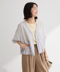 Green Parks シアーＺＩＰＶネックブルゾン