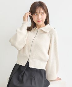 earth music&ecology ＢＩＧカラージップカーディガン