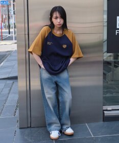 WEGO 【ユニセックス着用ITEM/MLサイズ展開】ワッフルラグランT（SS）