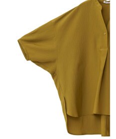 CRAFT STANDARD BOUTIQUE バンドカラーバックタック５分袖ブラウス