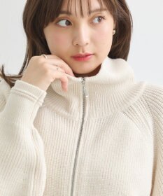 earth music&ecology ＢＩＧカラージップカーディガン