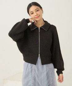 earth music&ecology ＢＩＧカラージップカーディガン