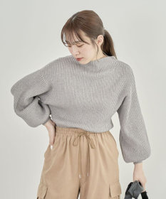 Green Parks ・ｓｗｉｎｇ　ｂｙ　ボトルネックカラーニット