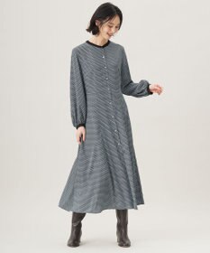 自由区 L 【洗える】ジオメトリックハートプリント ワンピース