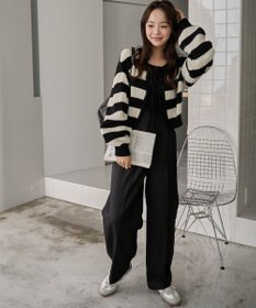 WEGO 【2024年秋冬新色カラー追加★】リボン2WAYカーデ