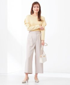 ANY SIS 【洗える】フレアディテール ニット