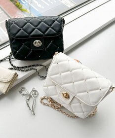 WEGO スタッズ付きキルティングショルダー