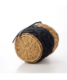 UNBILLION perche アラログ×タックキャンバス×姫路レザー付属カゴバッグ