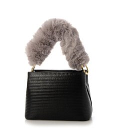 UNBILLION cachecache スパイラルエコファーハンドルスクエアミニショルダー