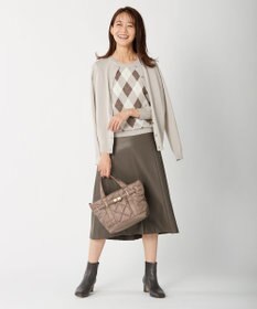 J.PRESS LADIES 【WEB限定・洗える】BARTOLOZZI ポリエステルレザーII スカート