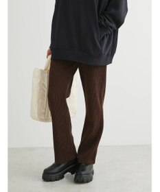 Green Parks リブ見えカットコールパンツ