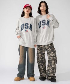 WEGO 【2025年秋冬新作/SMLXLサイズ展開/ユニセックス着用ITEM】アソートグラフィックプルオーバー