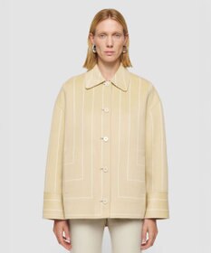 JOSEPH ジオメトリック ダブルフェイス ウールコート