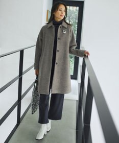 ICB 【洗える】 ウォッシャブルウールジャージー ワイドパンツ