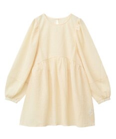 Green Parks ヒョウ柄ジャガードペプラムチュニックブラウス