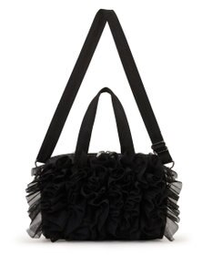 LeSportsac RUFFLE EVERYDAY SM SATCHEL/ブラックレースラッフル
