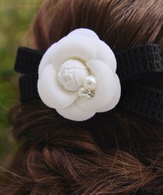 Tiaclasse 【安田美沙子さん着用・選べる2TYPE】ローズモチーフバレッタ