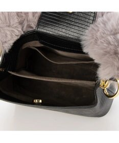 UNBILLION cachecache スパイラルエコファーハンドルスクエアミニショルダー