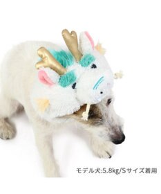 PET PARADISE ペットパラダイス  干支帽子 辰  《ホワイト》 小型犬
