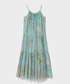 GRACE CONTINENTAL ボタニカルティアードドレス