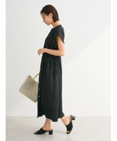 Green Parks ・ＥＬＥＮＣＡＲＥ　ＤＵＥリネンライクドロストワンピース