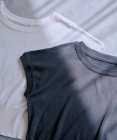 TOQUE 25SS新作〈大草直子さんアドバイザー〉シルク×コットンニットフレンチスリーブ