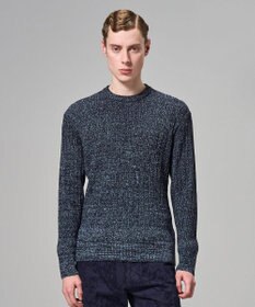 JOSEPH HOMME 【HIGH GRADE LINE】バルキーコットンノットリブ　クルーネックニット