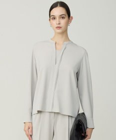 ICB Fied キーネック ブラウス グレージュ