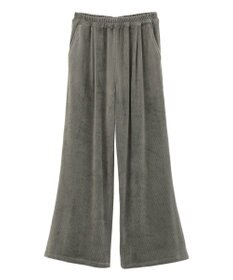 Green Parks ぽかぽか裏起毛ベロアイージーパンツ