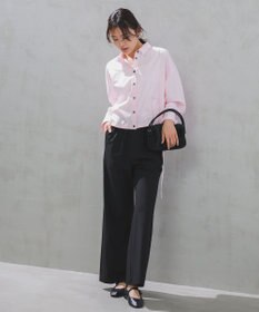 UNFILO L 【セットアップ着用可/ウエストゴム】マイビューティ セミフレアパンツ